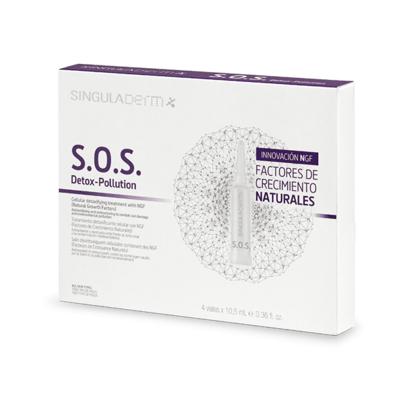 SINGULADERM S.O.S. Detox-Pollution Sérum Antioxidante 4 Viales-4
