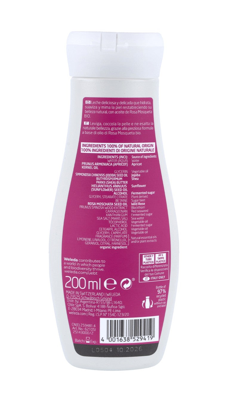 Weleda Cosmética Leche Corporal Suavizante Rosa de Mosqueta 200 ml-6