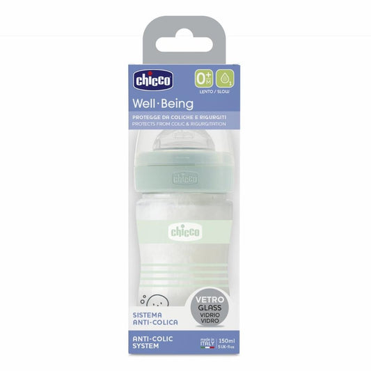CHICCO Well-Being Biberón Cristal 0m+ 150 ml-1