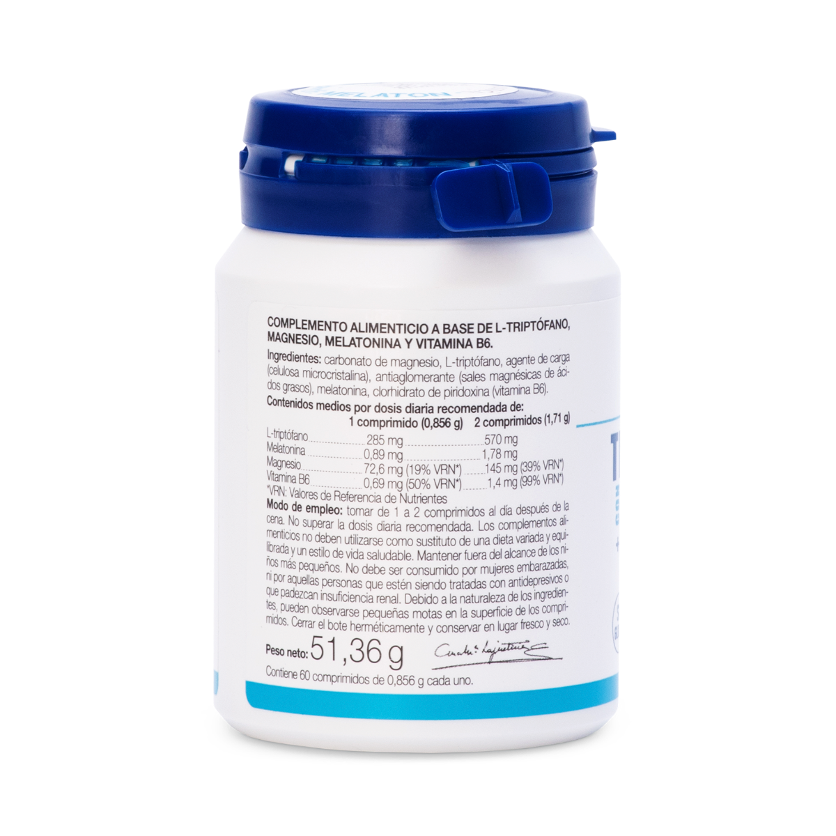 Tryptophan mit Mel + Magnesium + Vit. B6 LAJUSTICE 60Comp