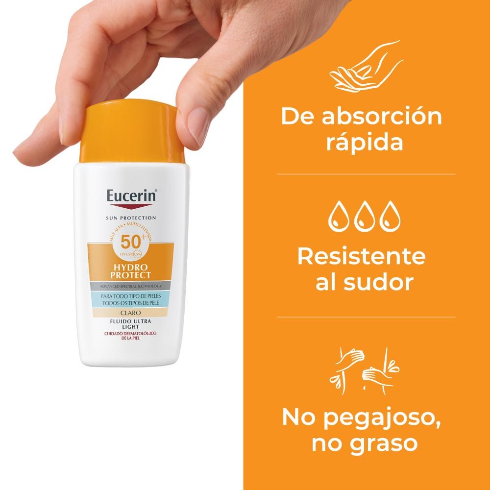 Eucerin Sun Face Hydro Protect Fluid FPS50+Tinted Light 50 ml
