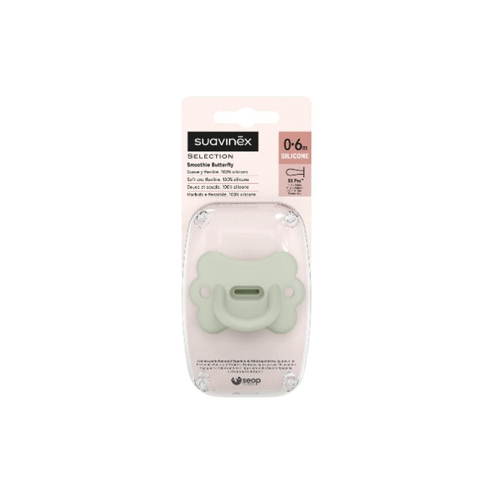 Suavinex Chupete Smoothie Butterfly Tetina Fisiológica SX Pro 0-6M Verde-2