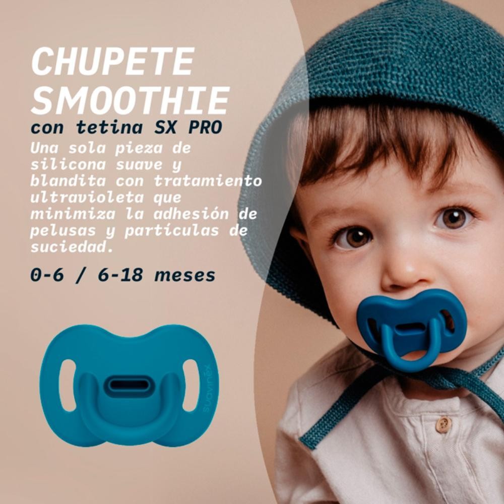Suavinex Chupete Smoothie Tetina Fisiológica SX Pro 0-6M Beige-3