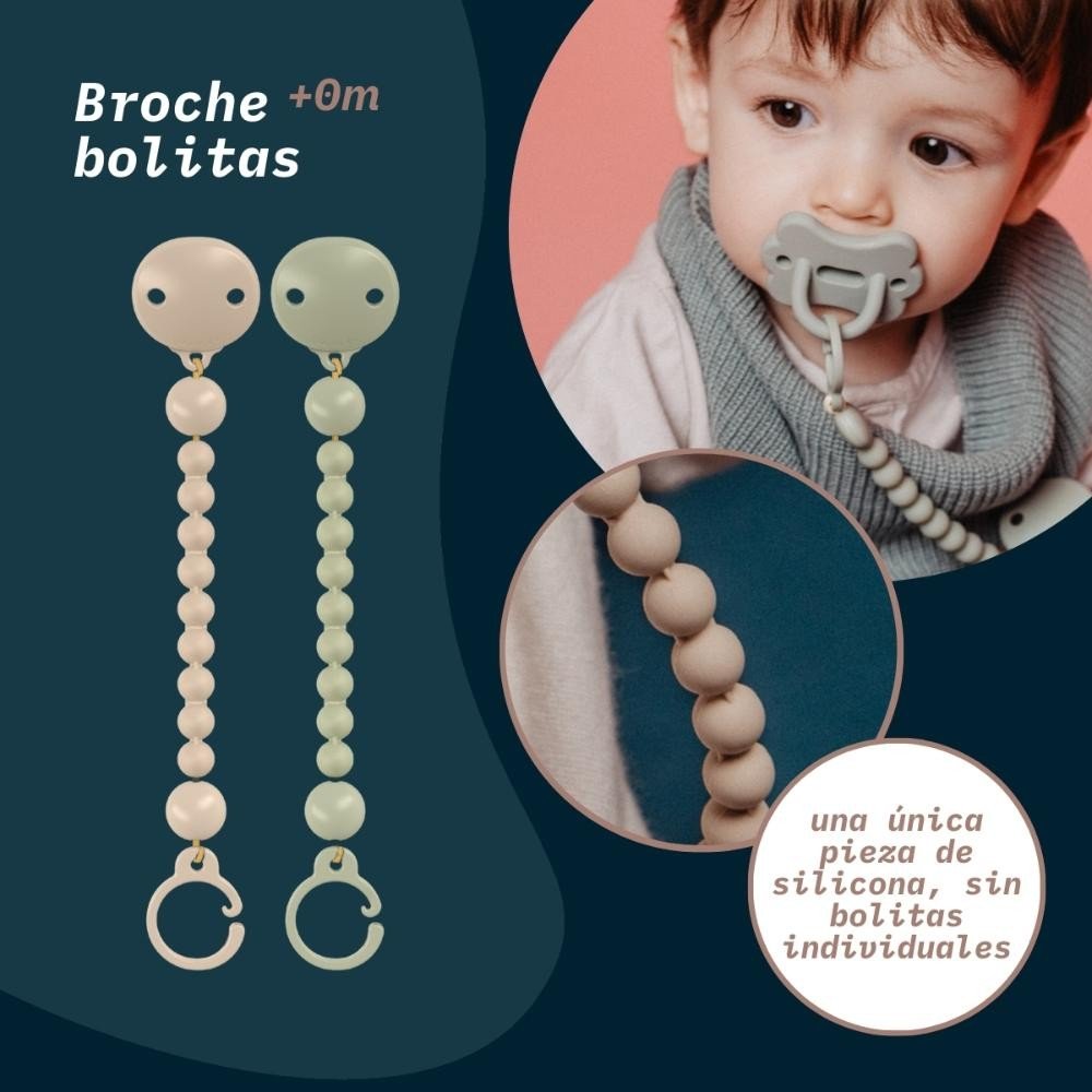 SUAVINEX Broche Pinza Bolitas de Silicona Rosa 1 ud-4