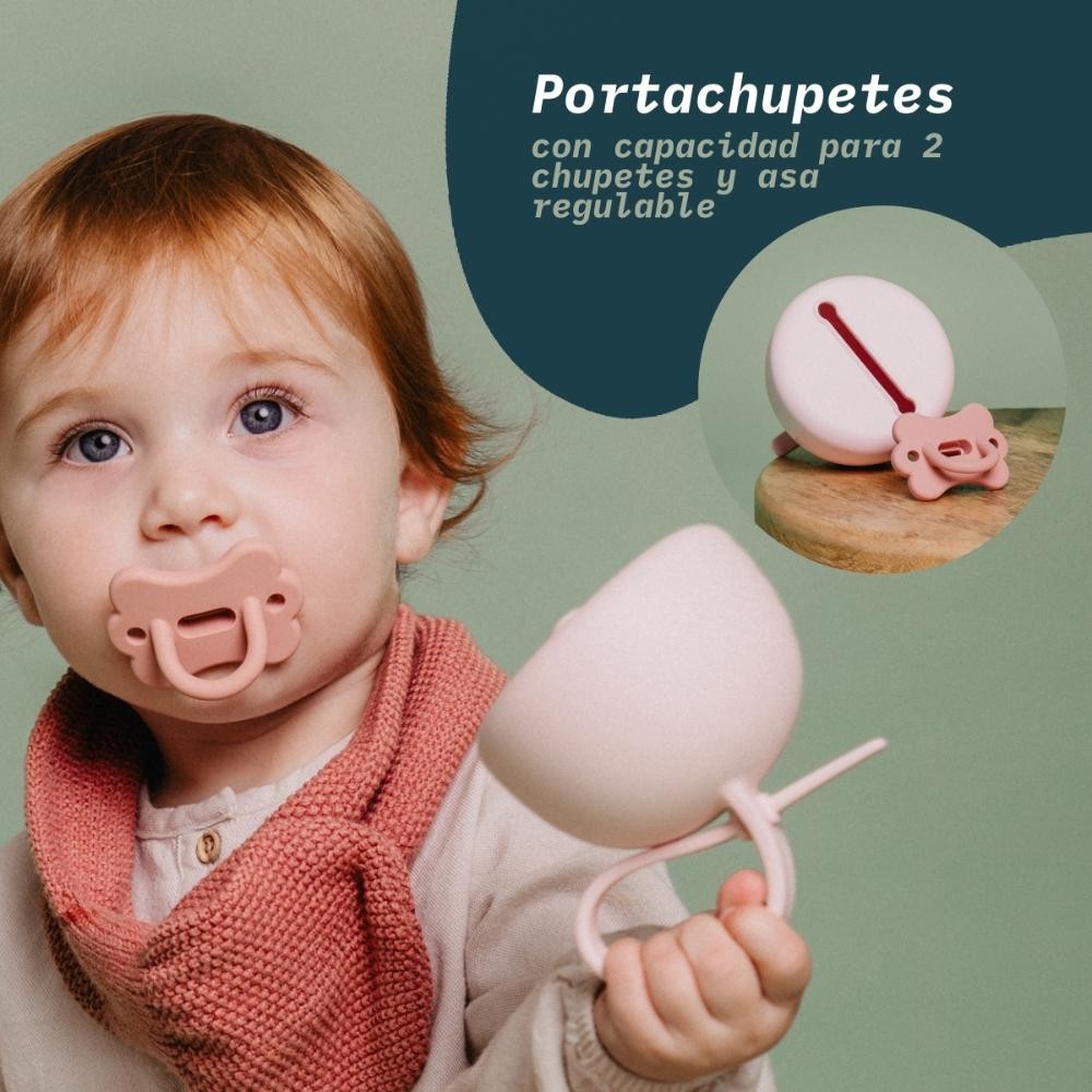SUAVINEX Portachupetes de Silicona Beige 1 ud-3