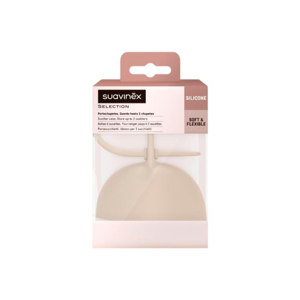 SUAVINEX Portachupetes de Silicona Beige 1 ud-2