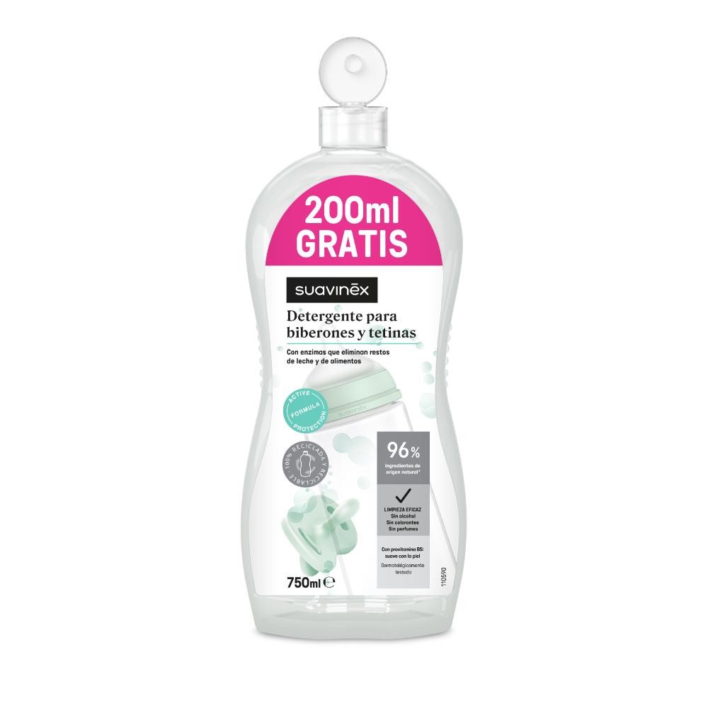 SUAVINEX Detergente Biberones y Tetinas 550 + 200 ml GRATIS-1