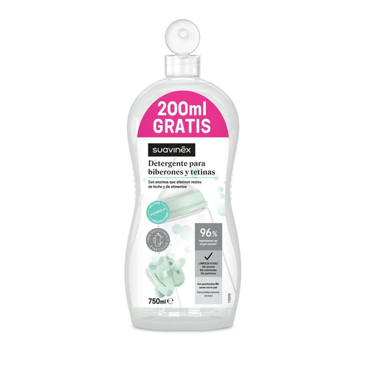SUAVINEX Detergente Biberones y Tetinas 550 + 200 ml GRATIS-1