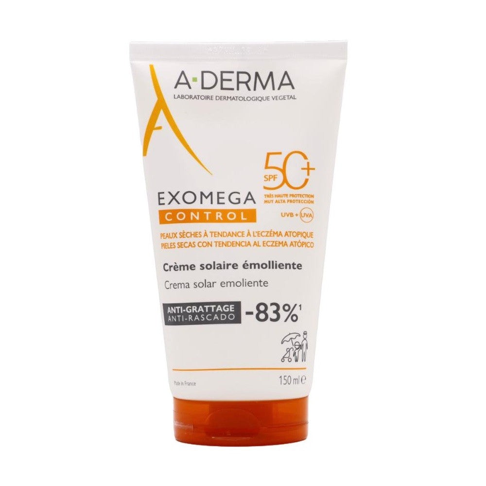 A-DERMA Exomega Control Crema Solar Emoliente SPF50+ 150 ml-1