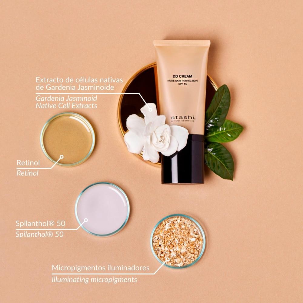 ATASHI Cellular Gardenia DD Cream Tono Medio SPF15+ 50 ml-2