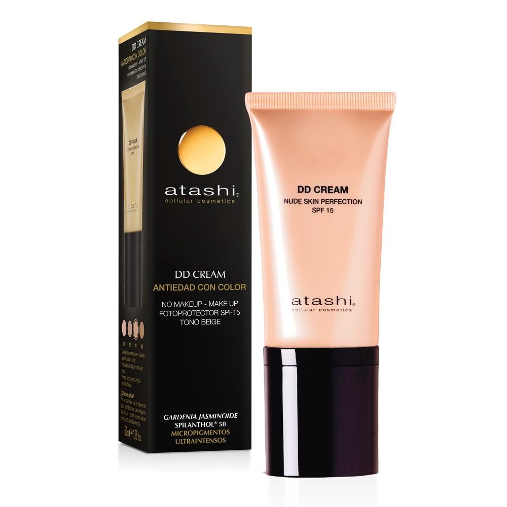 ATASHI Cellular Gardenia DD Cream Tono Beige SPF15+ 50 ml-8