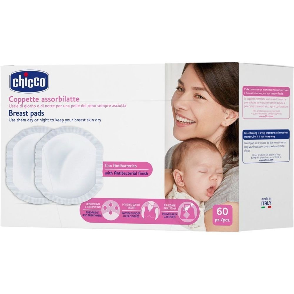 CHICCO Discos Absorbentes Antibacterias 60 Unidades-1