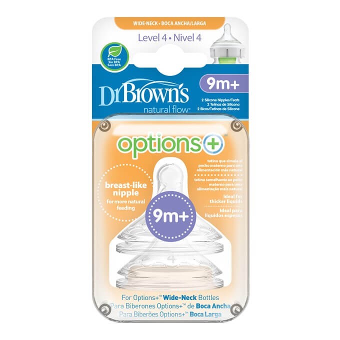 DR. BROWN'S Tetina Boca Ancha +9 Meses 2 Unidades-2