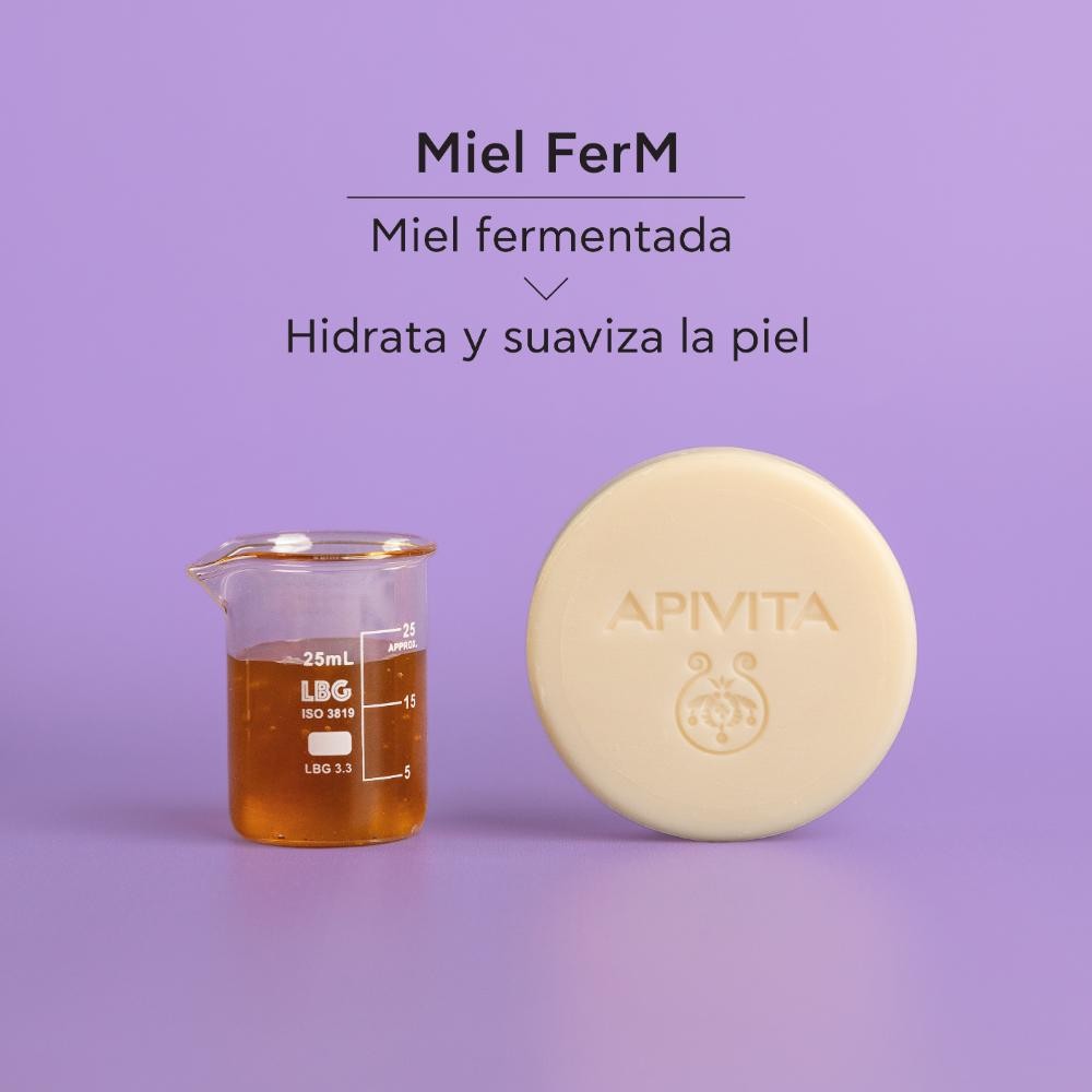 Apivita Solid Foamy Cleanser Desmaquillante Sólido 80 g-6