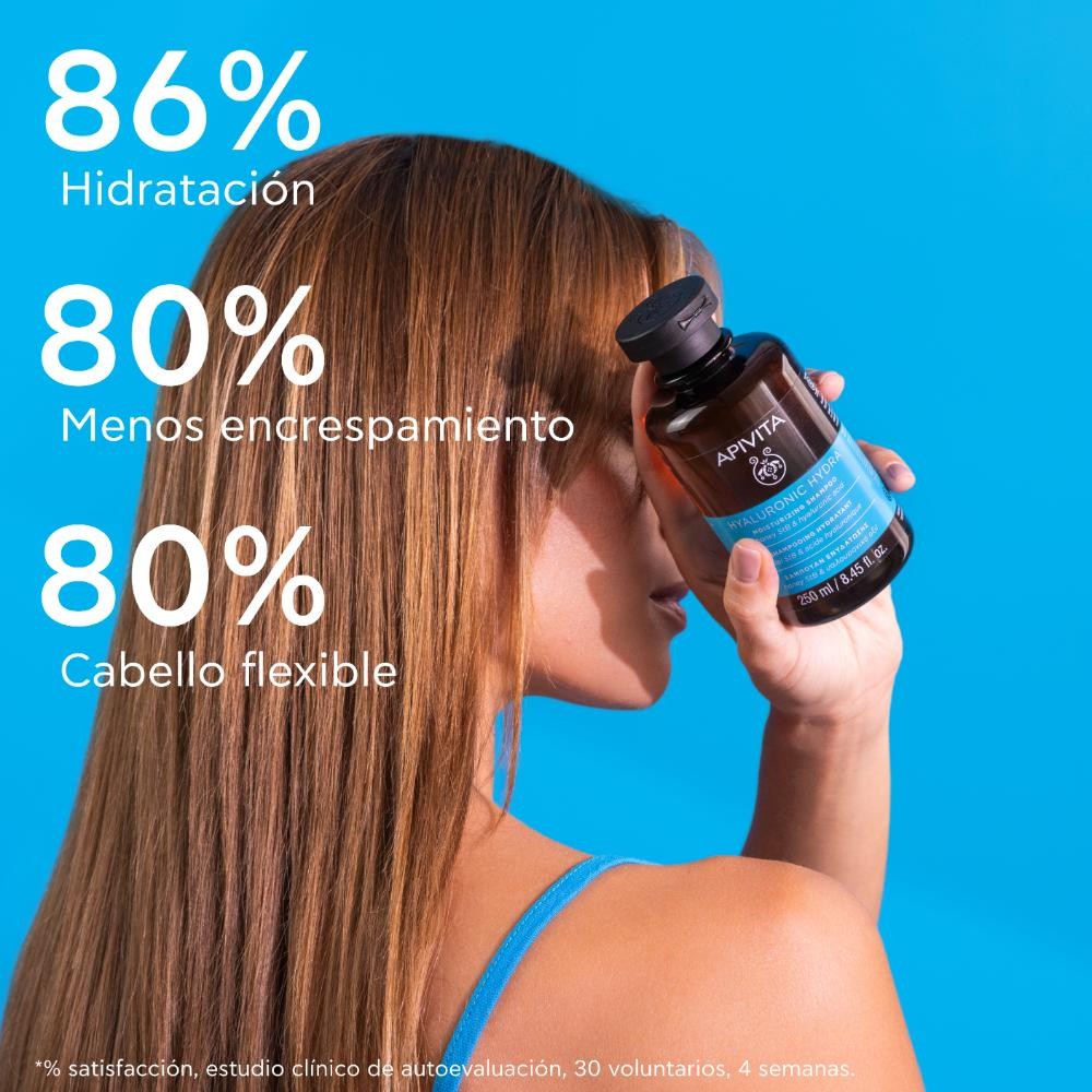 Apivita Hyaluronic Hydra Champú Hidratante Cabello Fino 250 ml-4
