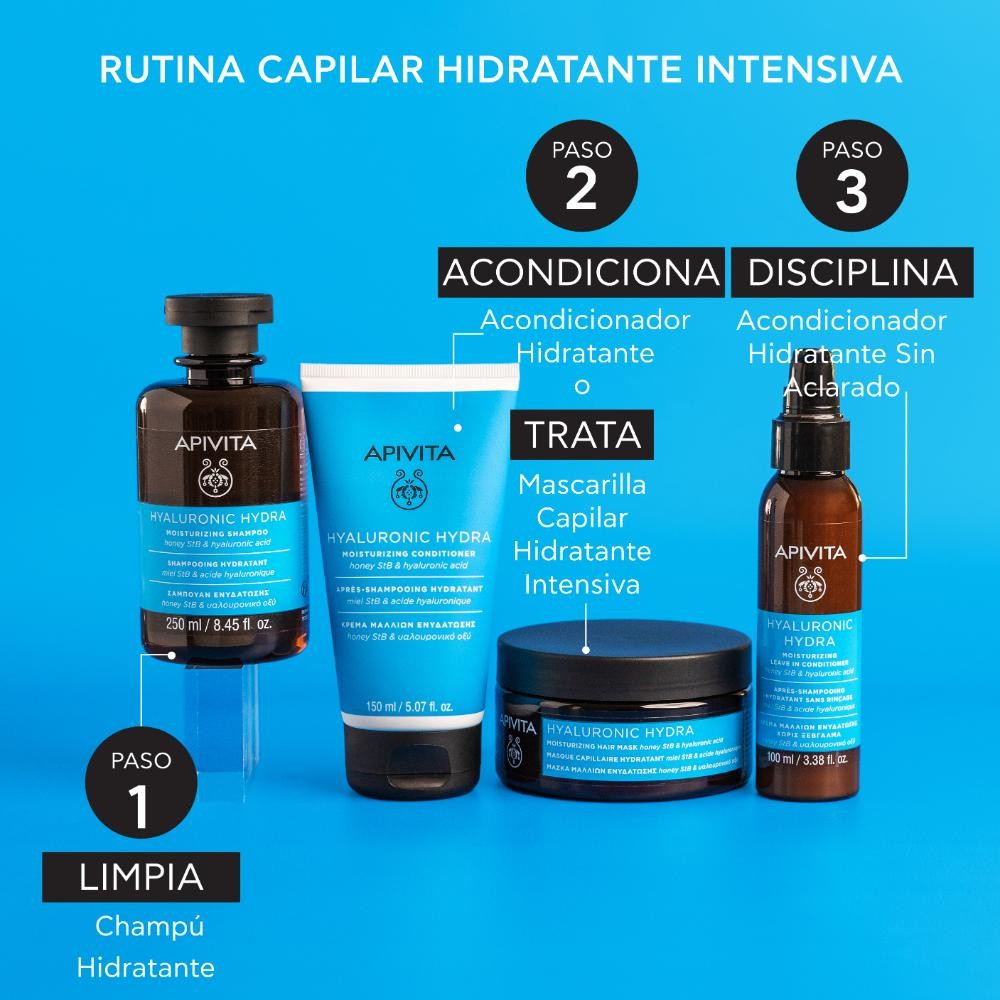 Apivita Hyaluronic Hydra Champú Hidratante Cabello Fino 250 ml-5