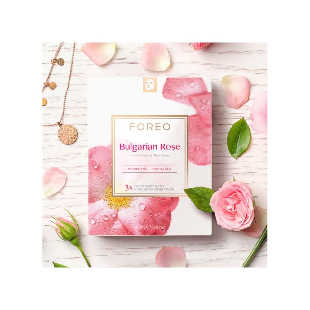 Foreo Mascarilla Facial Revitalizante Rosa Búlgara 3 uds-6