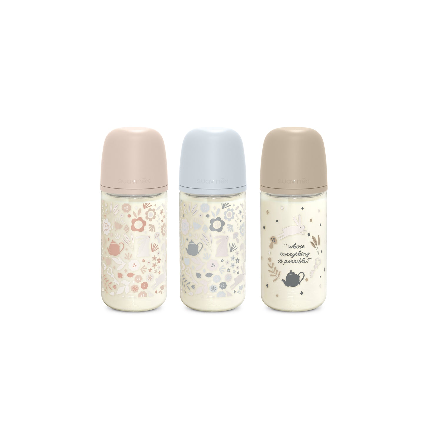 Suavinex Biberón de Vidro com Silicona M Wonderland 240ml