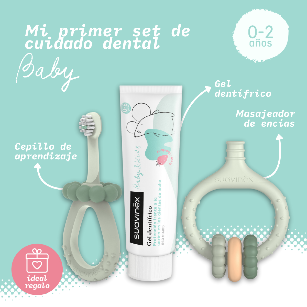 Suavinex Mi Primer Set de Cuidados Dentais +0M Azul