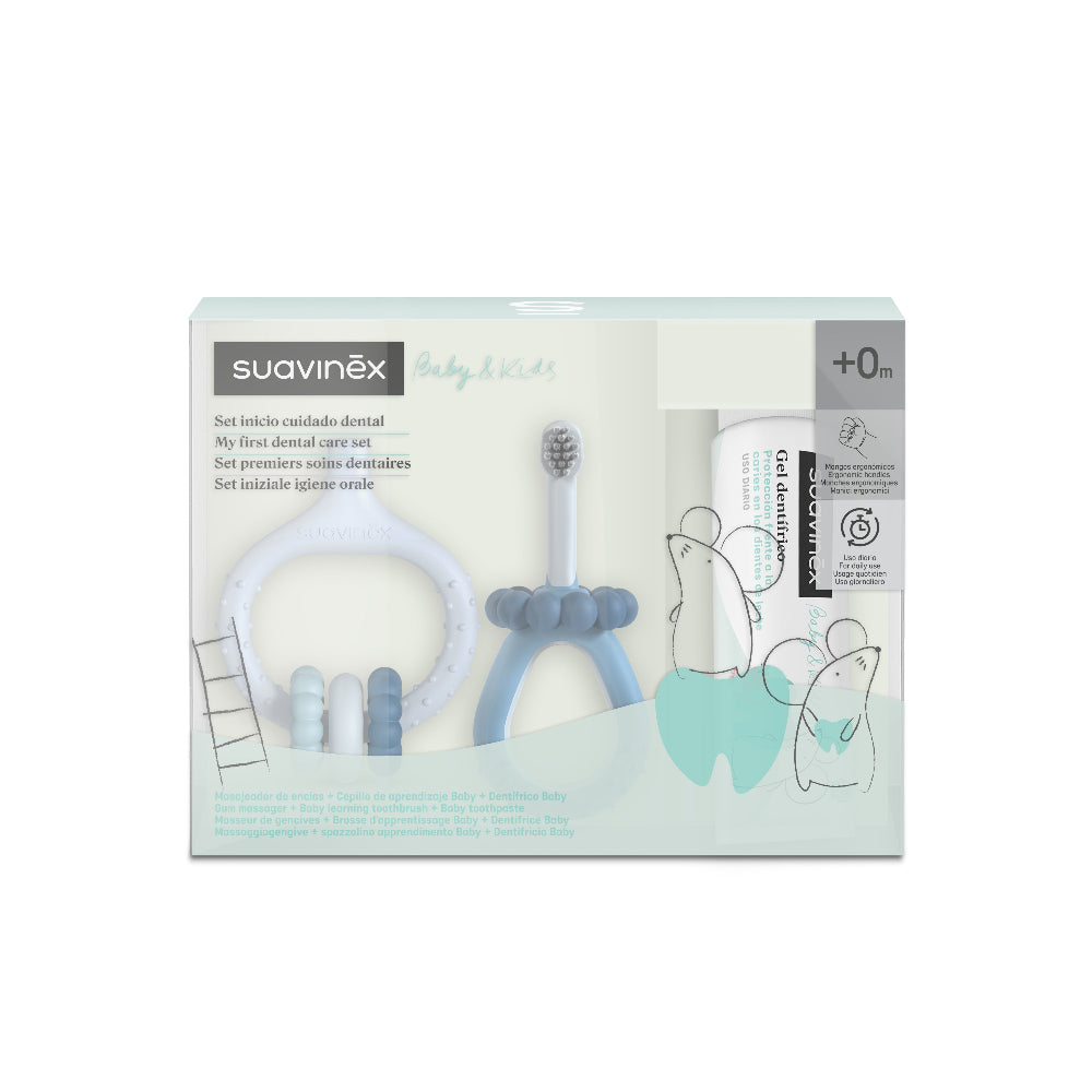 Suavinex Mi Primer Set de Cuidados Dentais +0M Azul