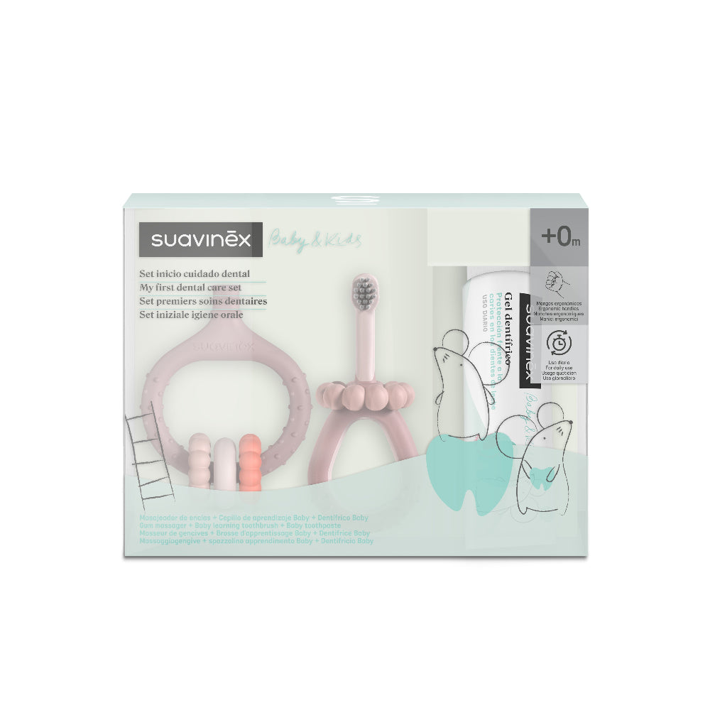 Suavinex Mi Primer Set de Cuidados Dentais +0M Rosa