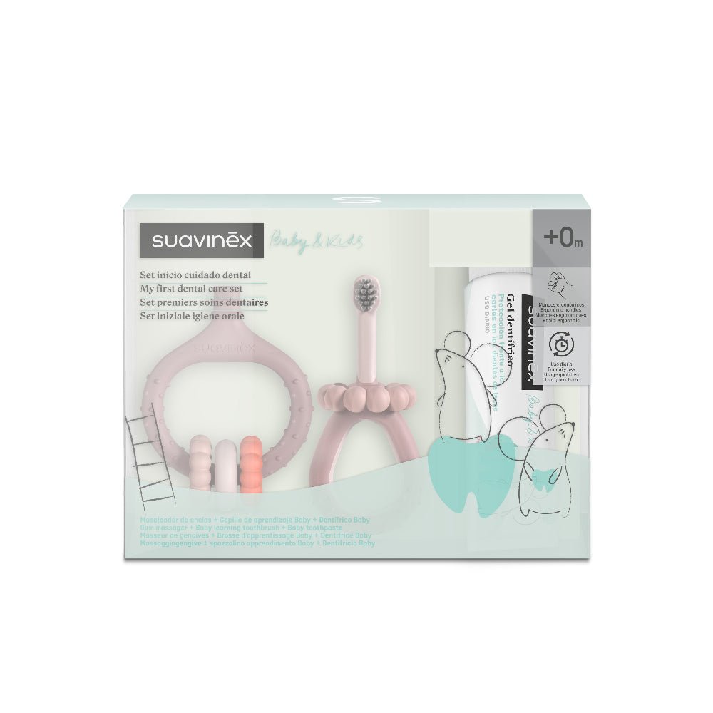 Suavinex Mi Primer Set Cuidado Dental +0M Rosa