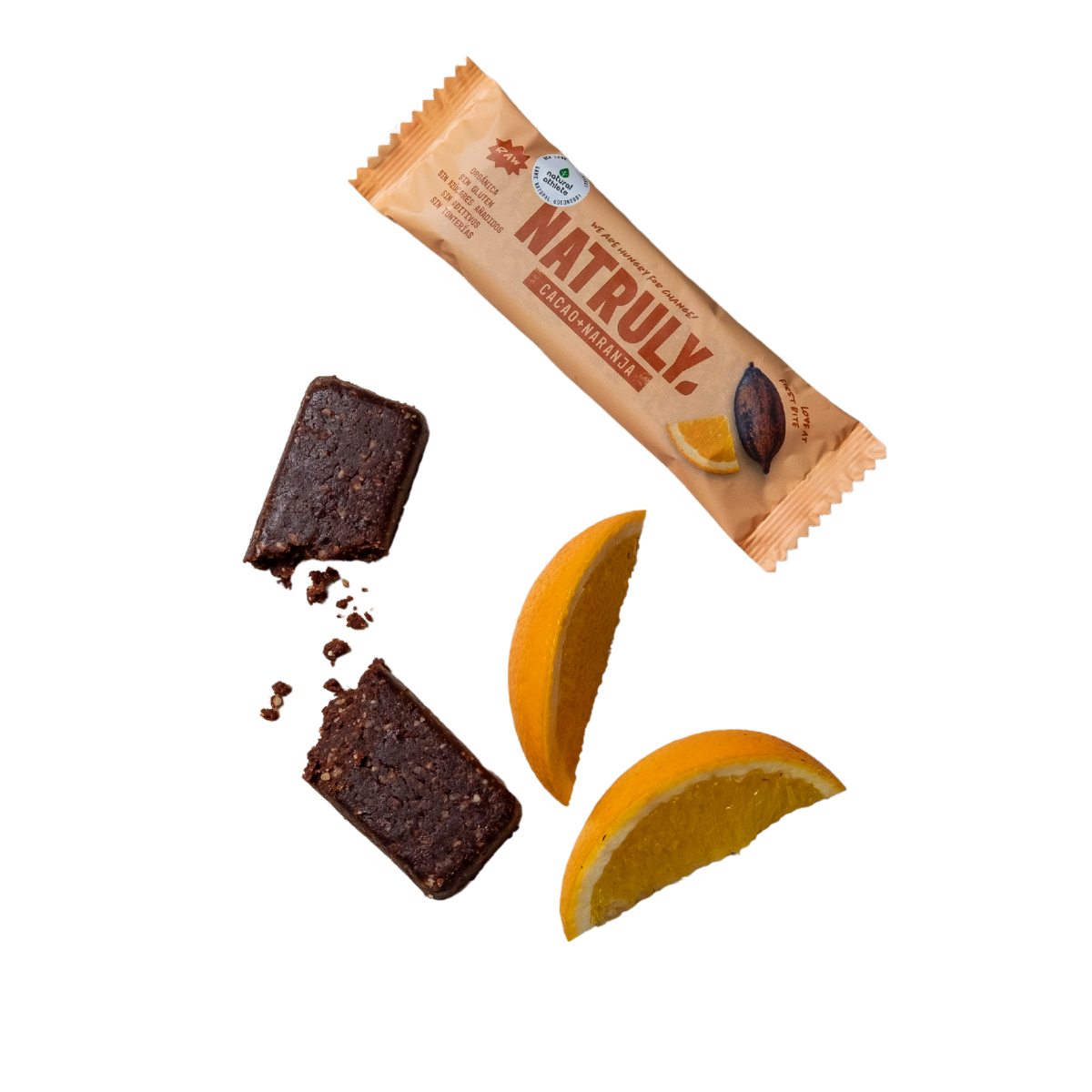 Natruly Barrita Raw de Cacao y Naranja BIO 40g - 2