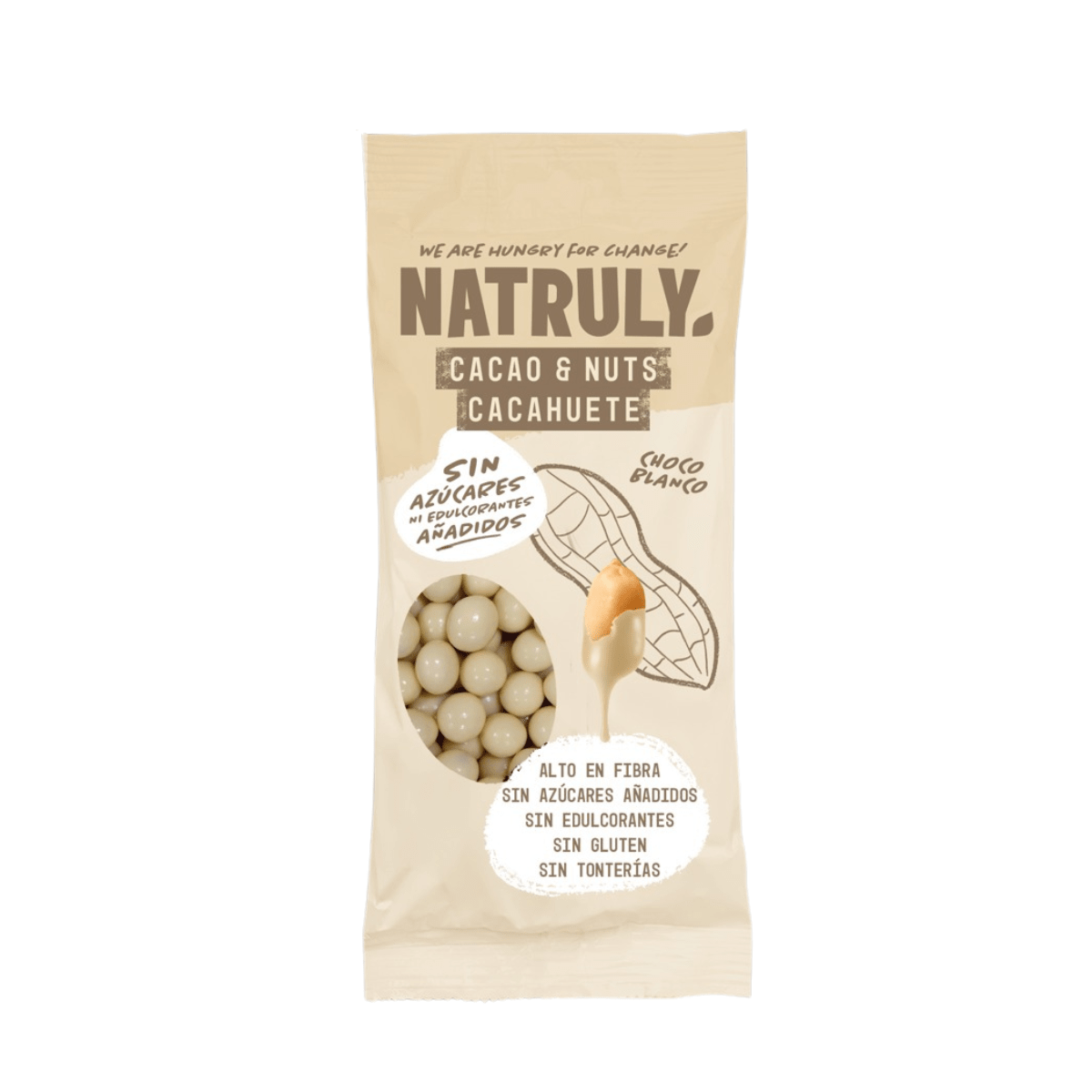 Natruly Cacao&Nuts de Chocolate blanco 50g
