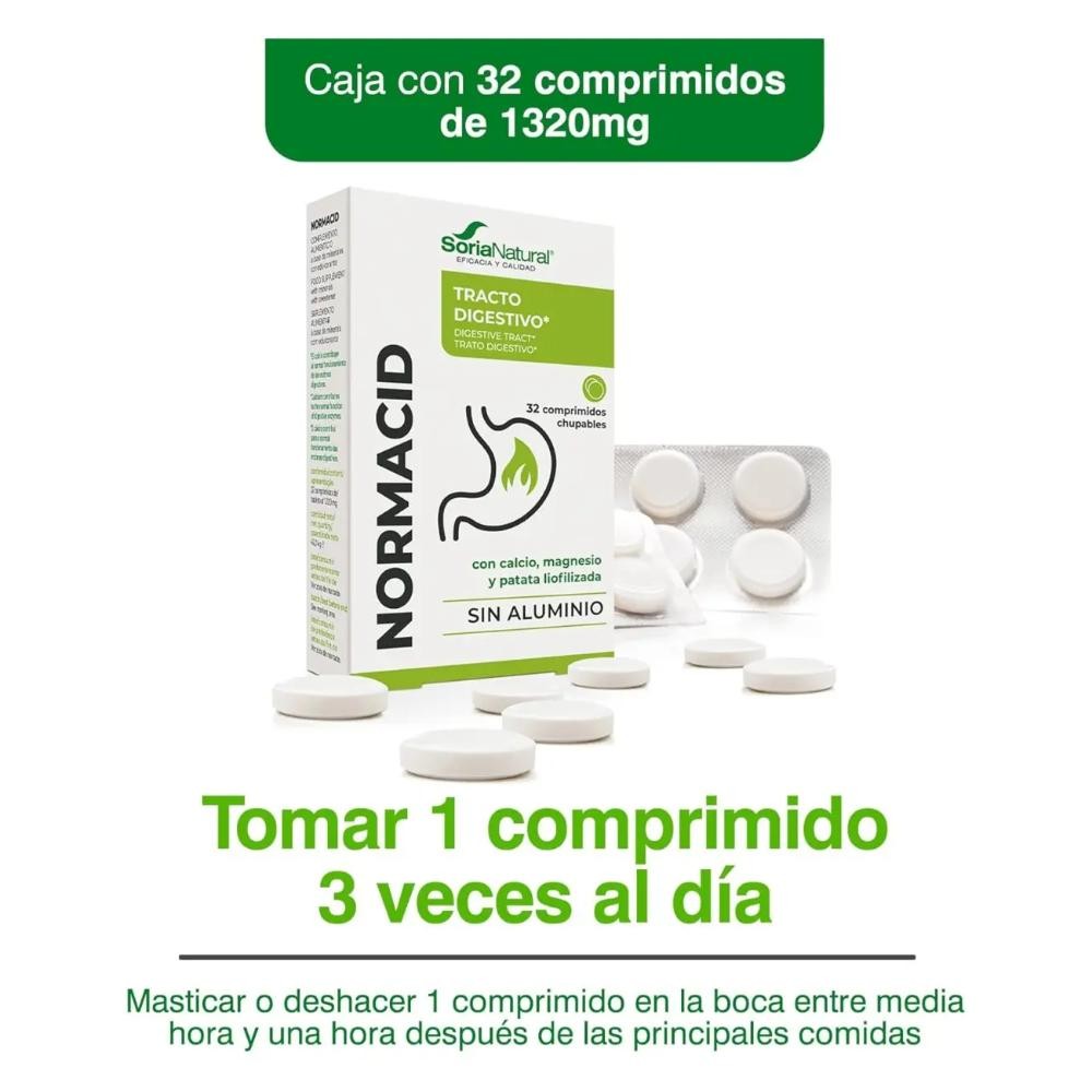 Soria Natural Normacid Citrus 1250 mg x 32 Comprimidos-5