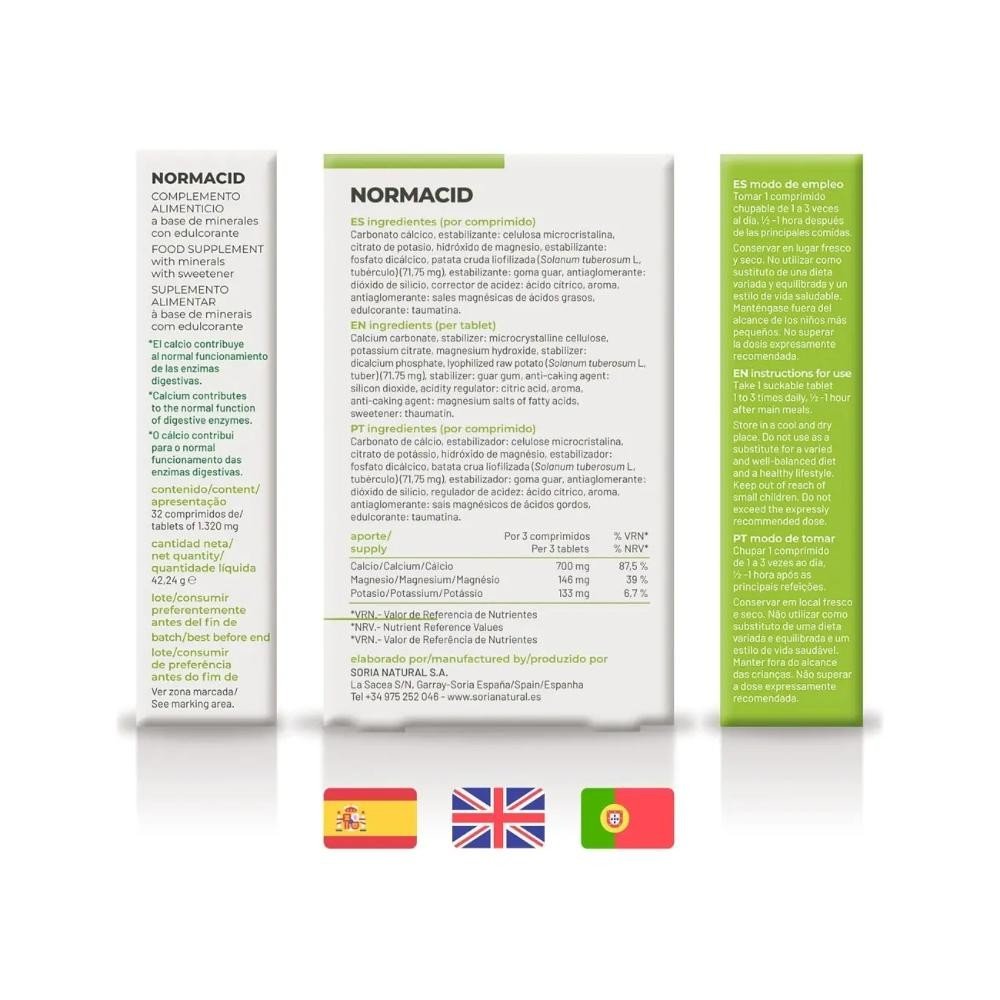 Soria Natural Normacid Citrus 1250 mg x 32 Comprimidos-6
