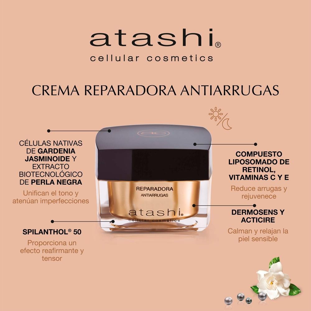 ATASHI Cellular Crema Reparadora Antiarrugas 50 ml-4