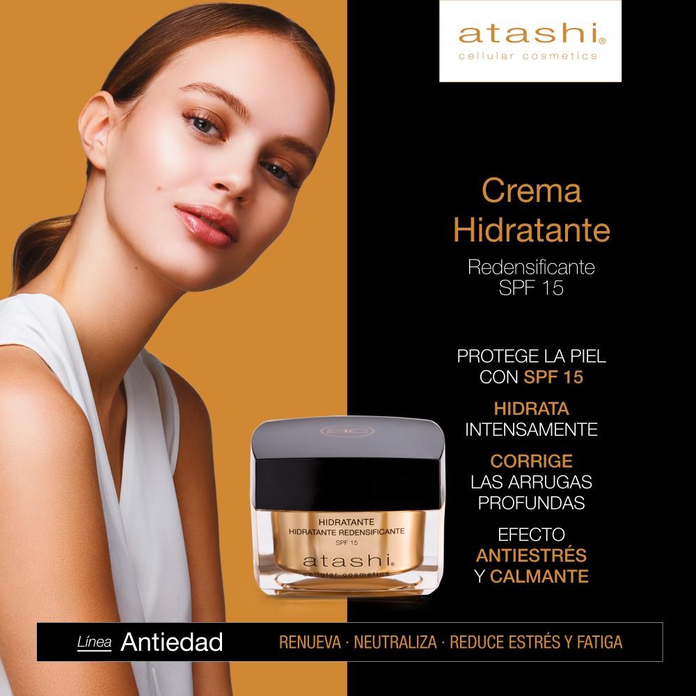ATASHI Cellular Crema Hidratante Redensificante SPF15+ 50 ml-3