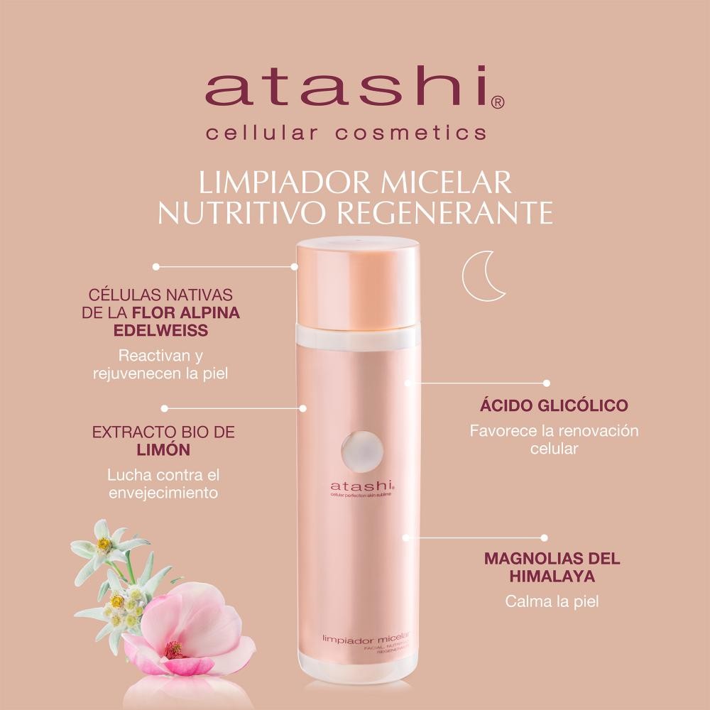 ATASHI Cellular PSS Limpiador Micelar Facial Nutritivo 250 ml-3