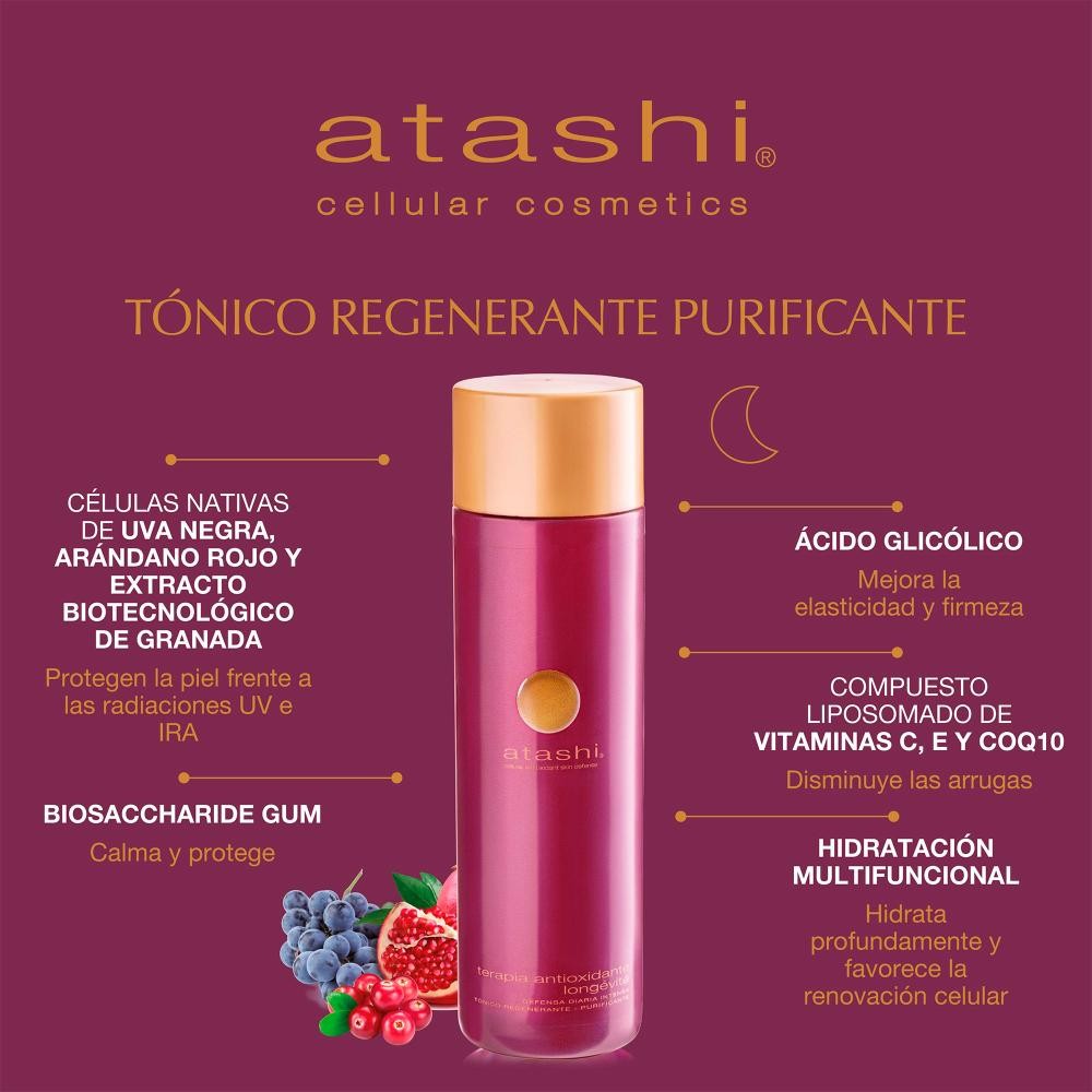 ATASHI Antioxidante Tónico Regenerante Purificante 250 ml-4