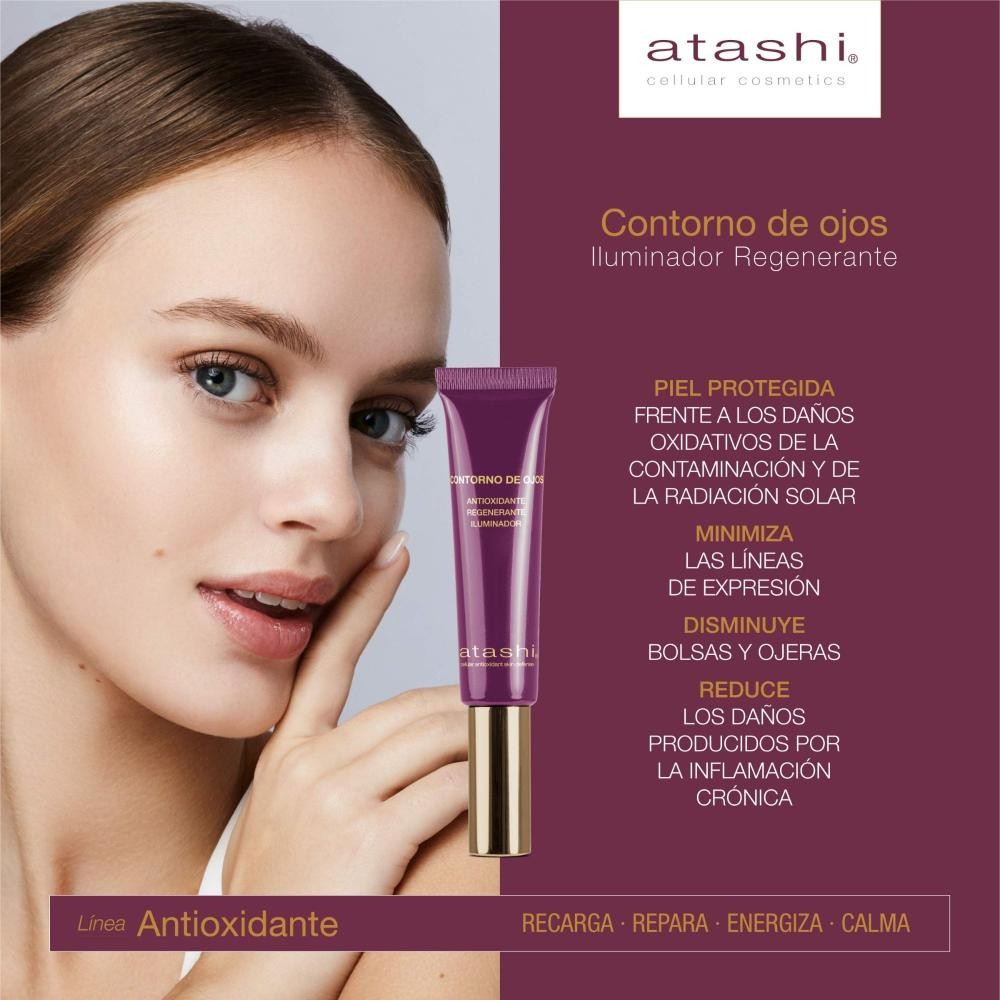 ATASHI Antioxidante Crema Contorno de Ojos 15 ml-3