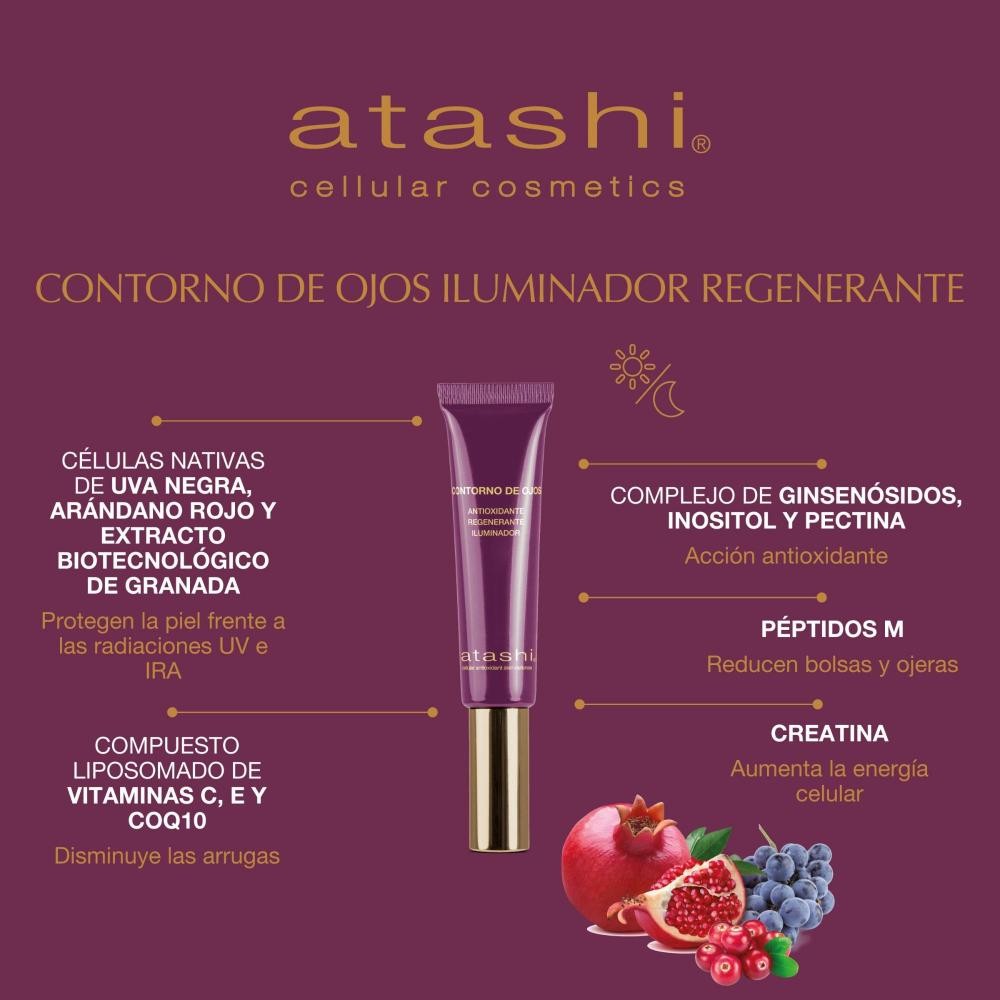 ATASHI Antioxidante Crema Contorno de Ojos 15 ml-4