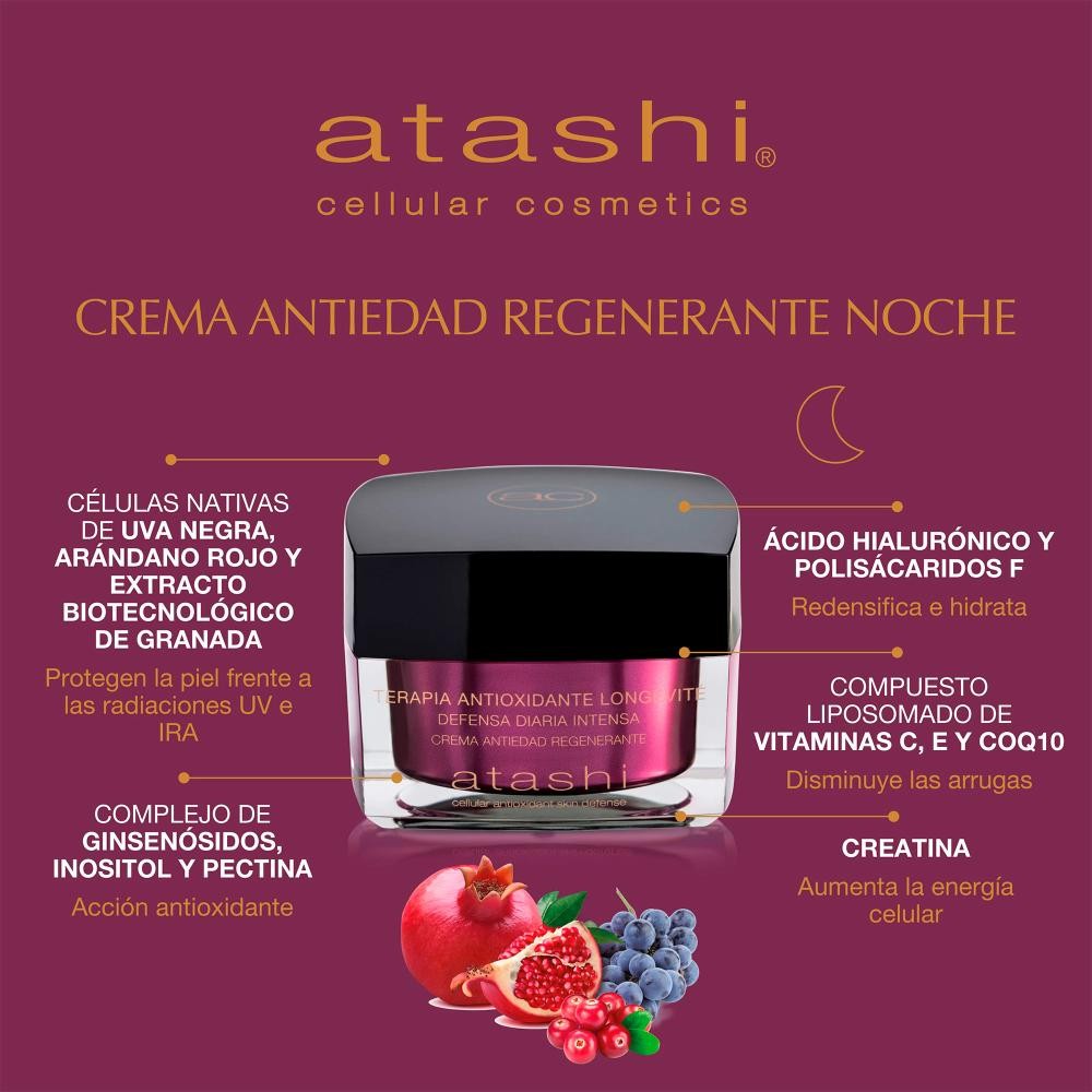 ATASHI Antioxidante Crema Antiedad Regenerante 50 ml-4