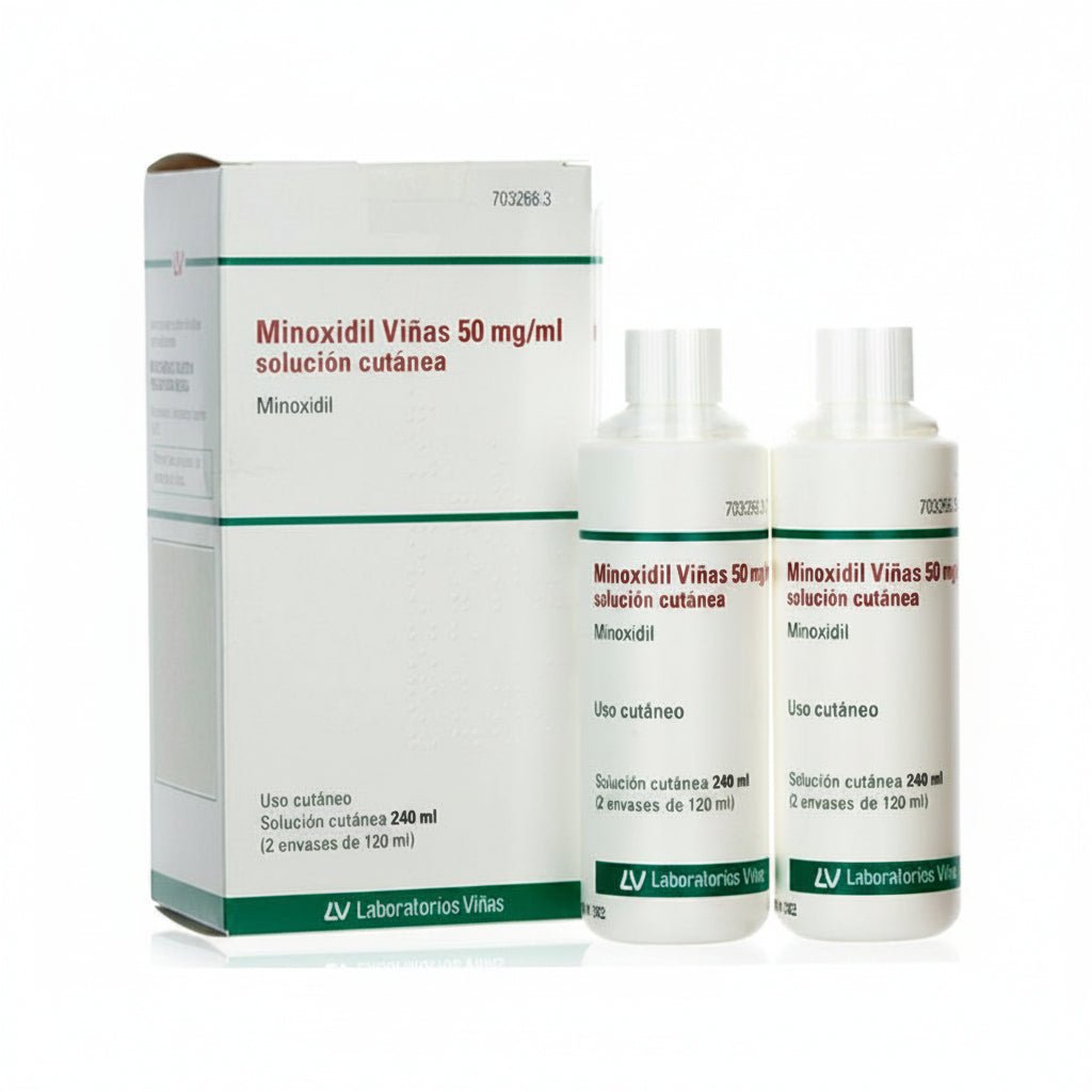Minoxidil Viñas 50 mg/ml Solución Cutanea 2 Frascos 120 ml - 2