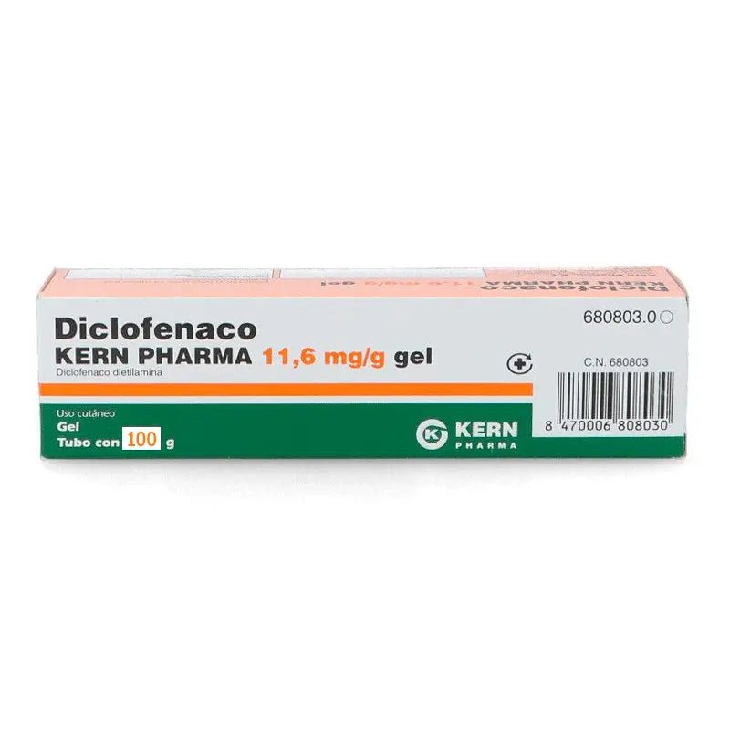 Diclofenaco Kern Pharma 11,6 mg/g Gel Cutáneo 1 Tubo 100 g