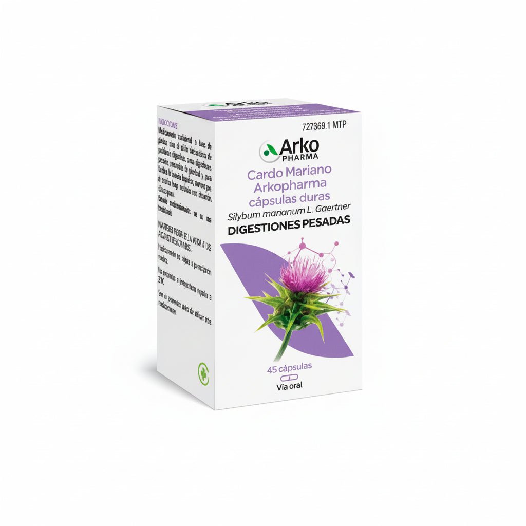 Cardo Mariano Arkopharma 390 mg 45 Cápsulas