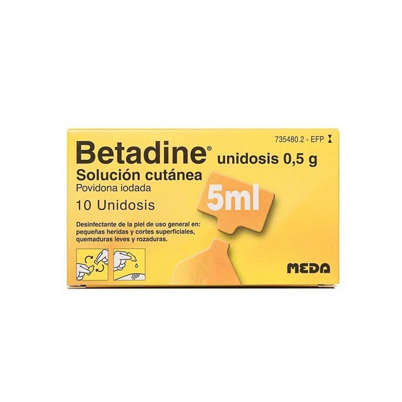 Betadine Unidosis 100 mg/ml Solución Cutanea 10 Unidosis 5 ml - 3