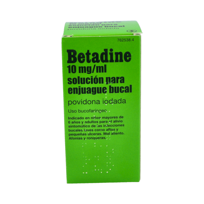 Betadine Bucal 10 mg/ml Solución Bucal Para Enjuague 1 Frasco 200 ml