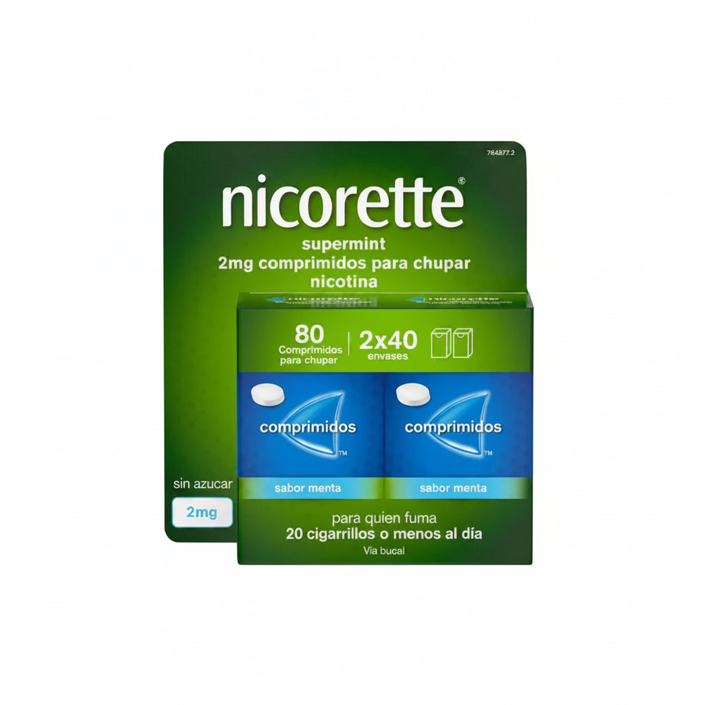 Nicorette Supermint Efg 2 mg 80 Comprimidos Para Chupar