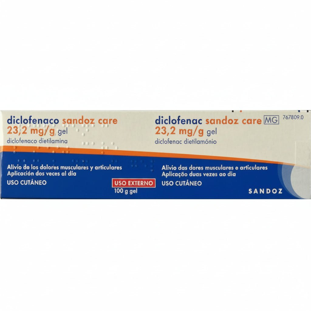 Diclofenaco Sandoz Care 23,2 mg/g Gel Cutáneo 1 Tubo 100 g