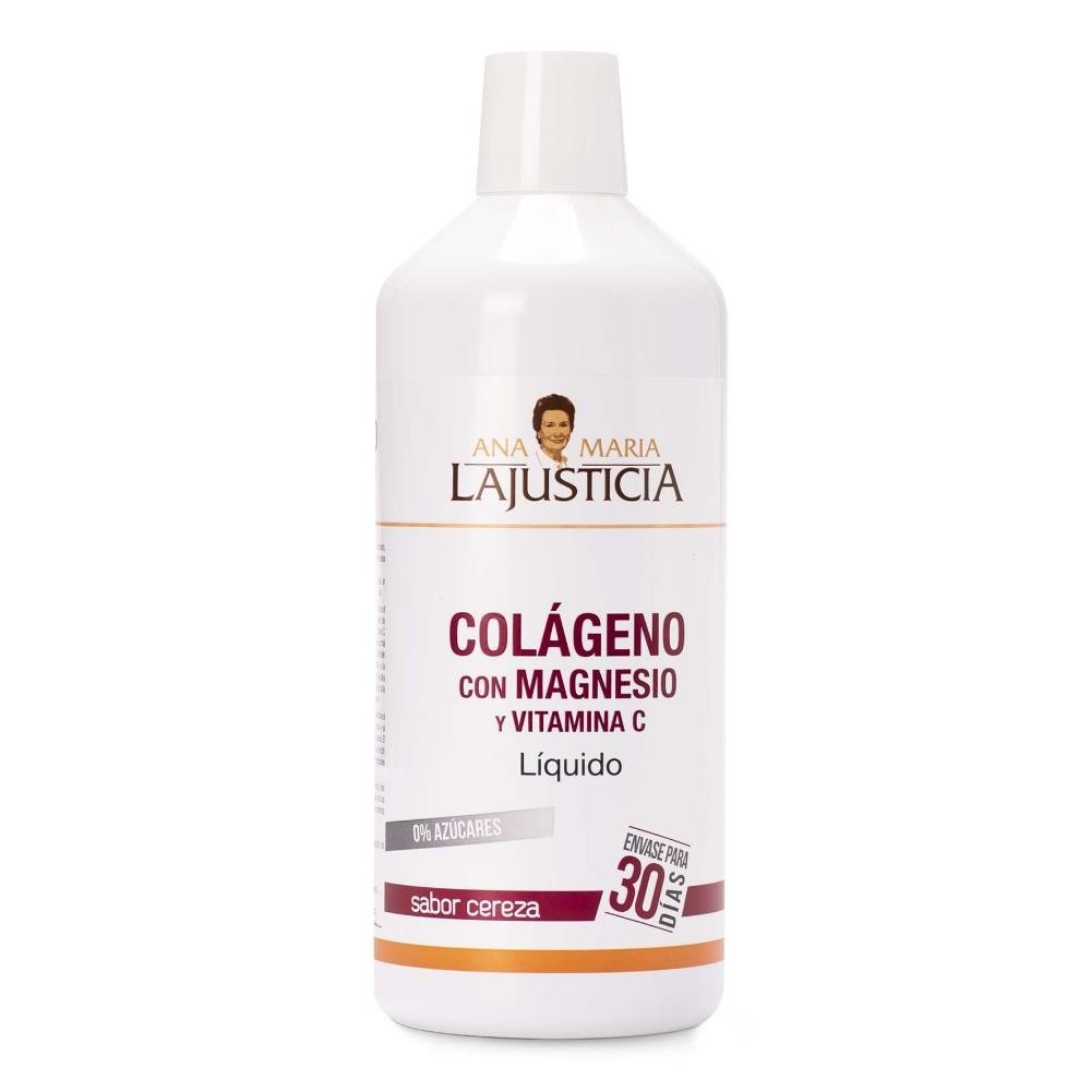 Ana María Lajusticia Colágeno con Magnesio y Vitamina C Líquido Sabor Cereza 1 L-1
