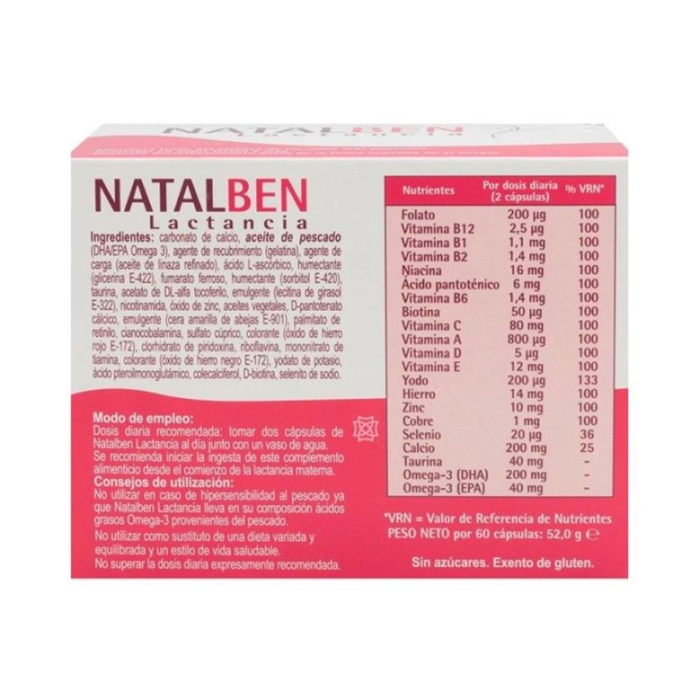 NATALBEN Lactancia 60 Cápsulas-2