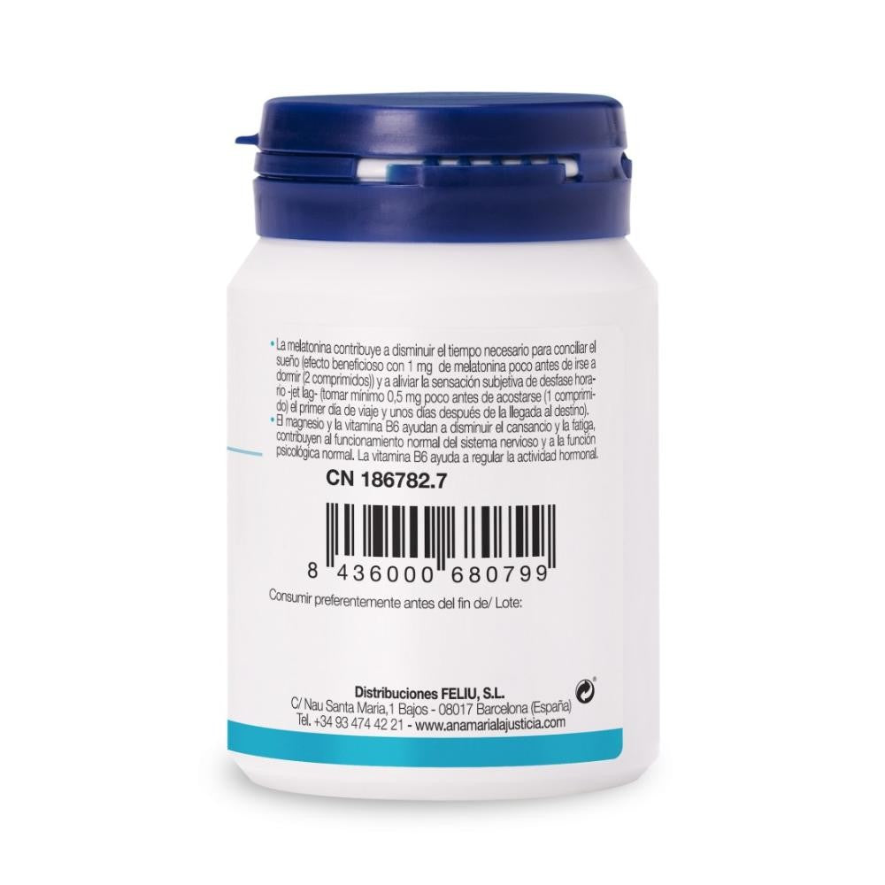 Triptófano melatonina + Magnesio + Vit. B6 LAJUSTICIA 60comp-2