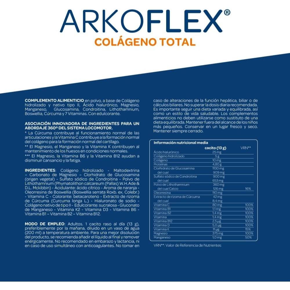 ARKOFLEX Colágeno Total DUPLO 2x390g (Antes Dolexpert Forte)-4