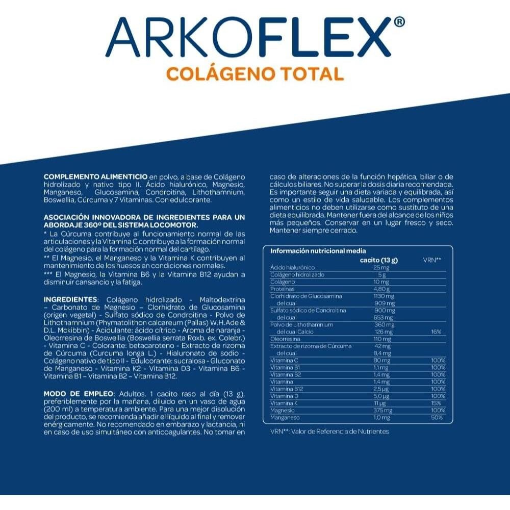 ARKOFLEX Colágeno Total DUPLO 2x390g (Antes Dolexpert Forte)-4