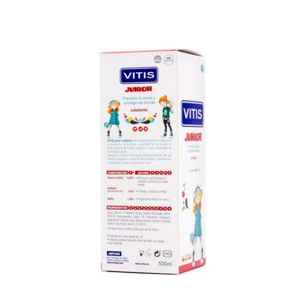 VITIS Junior Cuidado Completo: Colutorio + Cepillo Dental Suave + Gel Dentífrico GRATIS-2